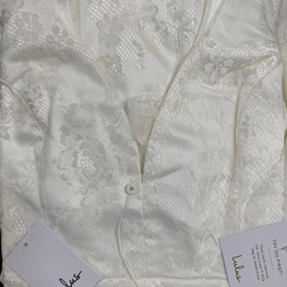 NWT Lulus Made for Forever White Lace Mermaid Maxi Dress - Picture 7 of 10